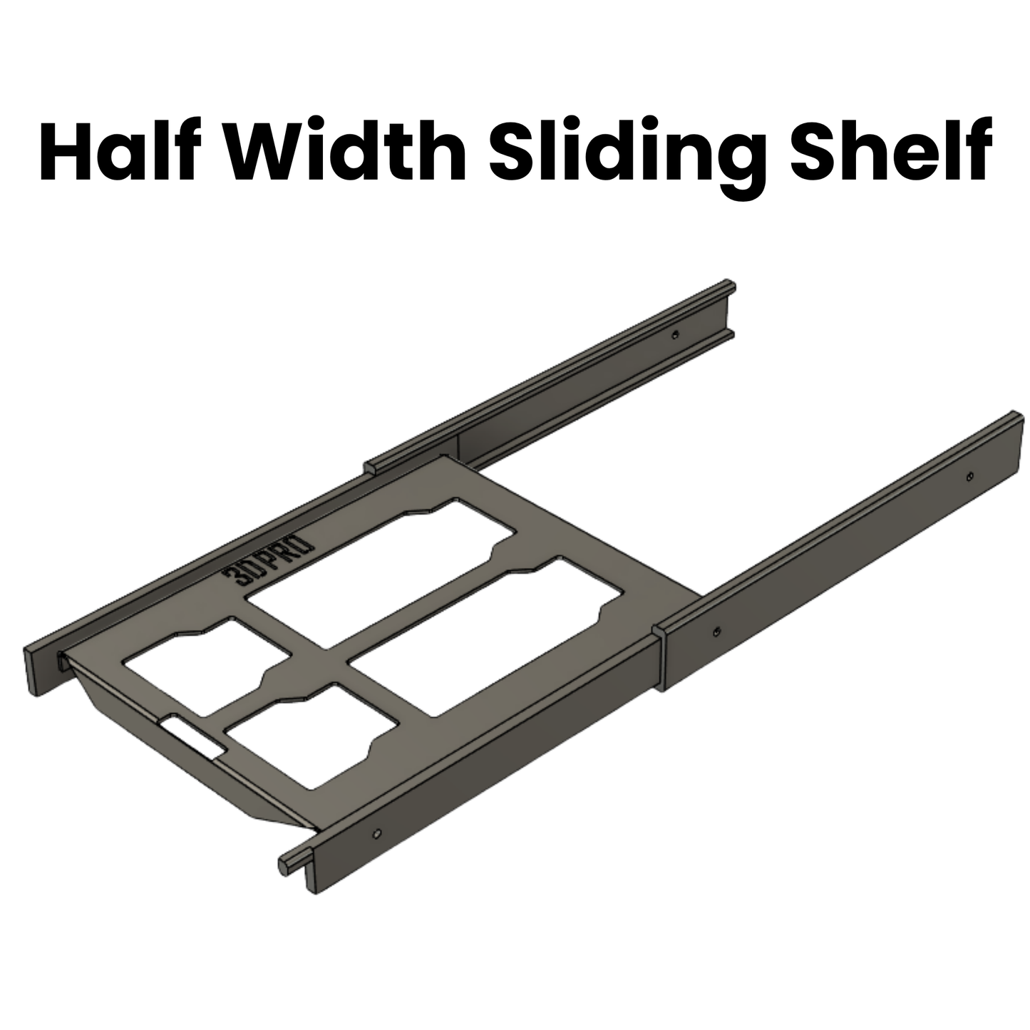 (Pre Order) Sliding Half Width Shelf (Pack A Shelf)