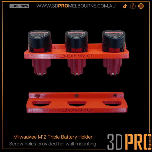 M12 Triple Battery holder