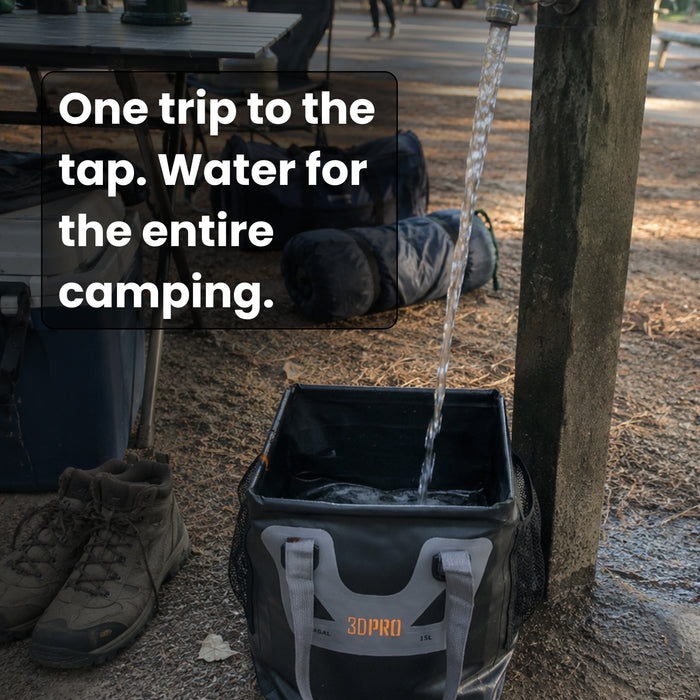 15L/4GAL Pro Square Folding Bucket