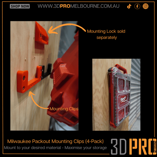 Packout Mounting Clips (4-pack)