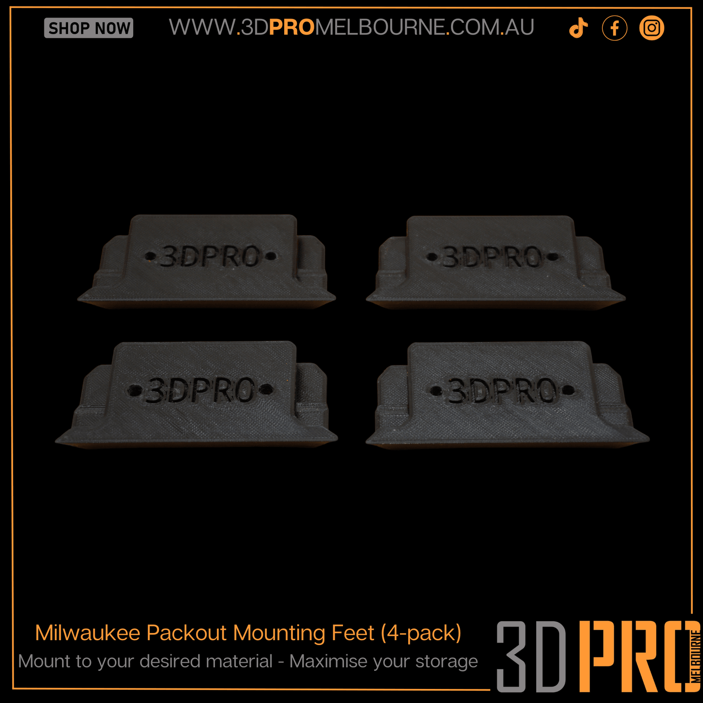 Packout Mounting Feet (4-pack)
