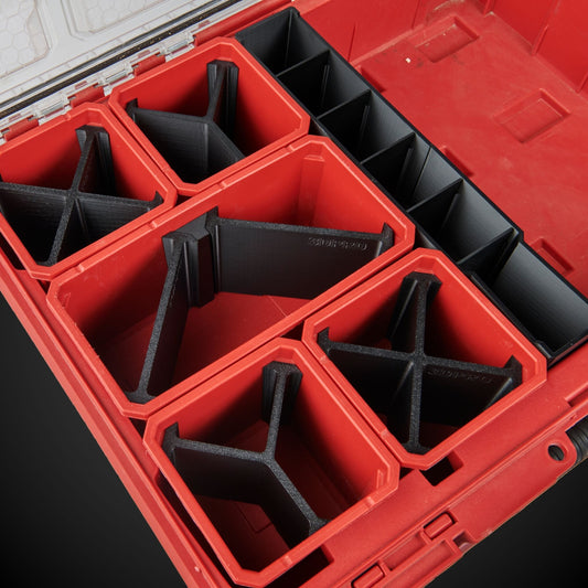 Different combinations of 3DPRO's packout dividers.