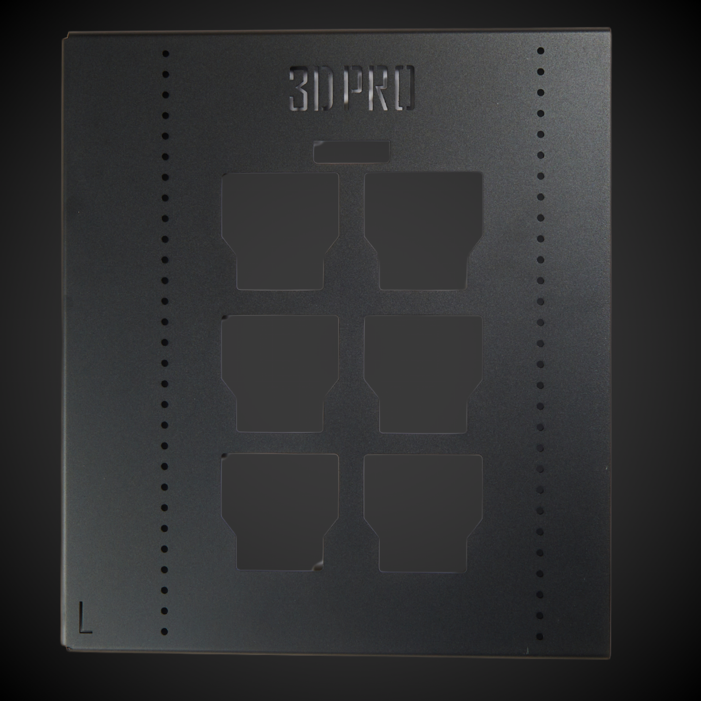 Black 450mm Height Set of Walls (Pack A Shelf) with '3DPRO' branding on a black background