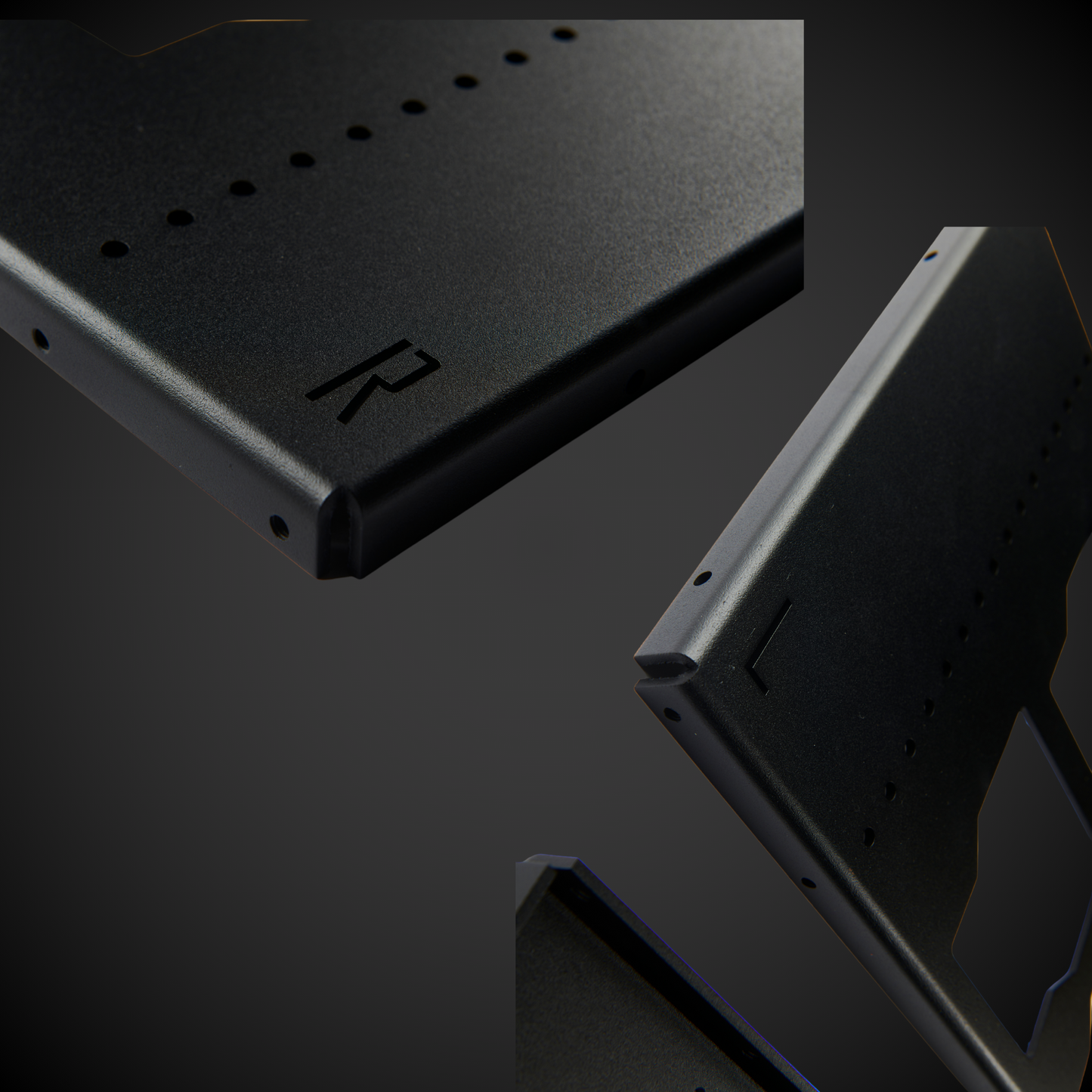 450mm Height Set of Walls (Pack A Shelf) with a logo on a dark background