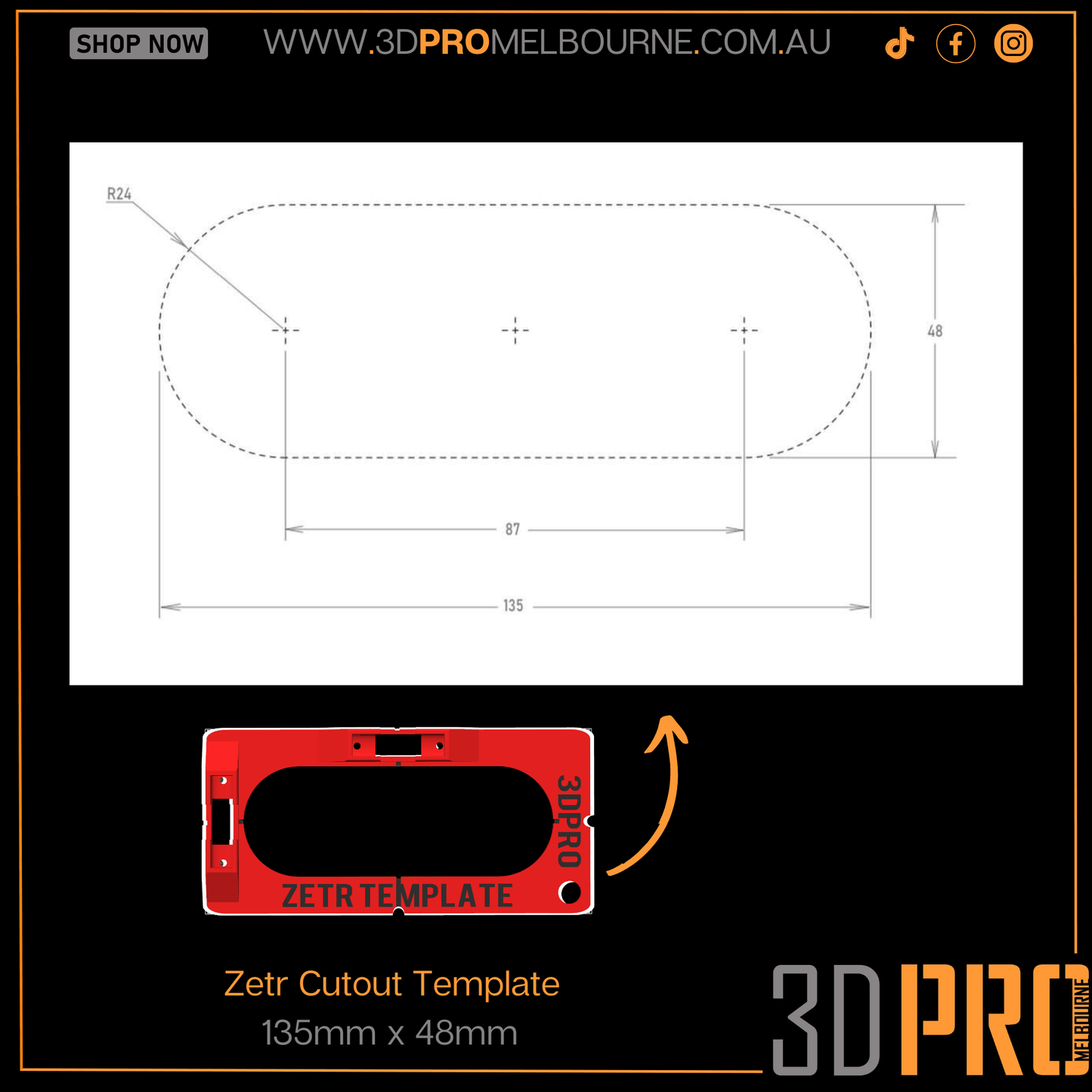 Zetr Cut Out Template