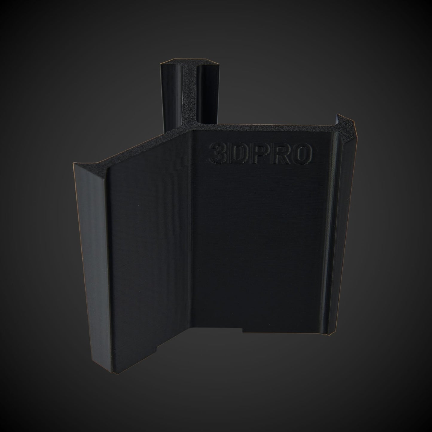 Black 3D-printed 5-Way Standard Double Bin Divider (MP) with '3DPRO' branding on a dark background