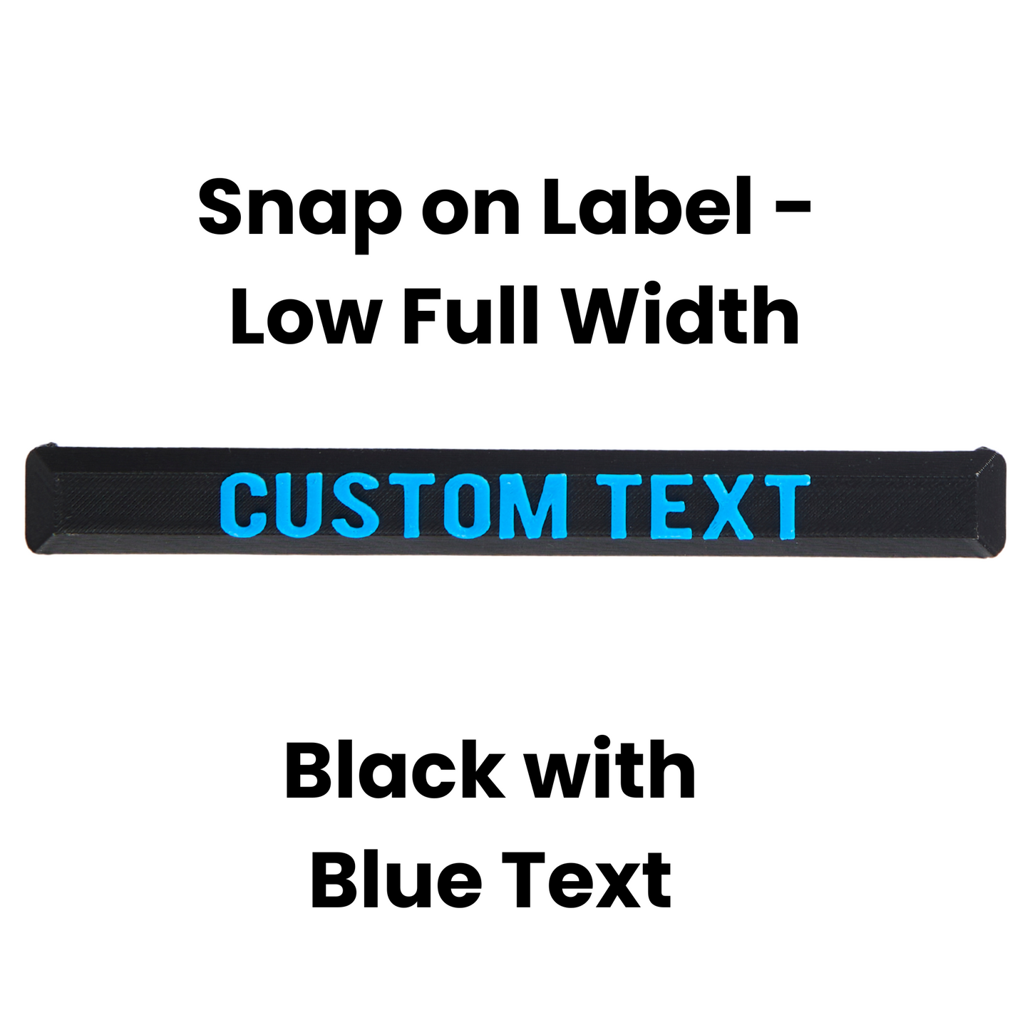 Snap On Label - Low Full Width Organiser