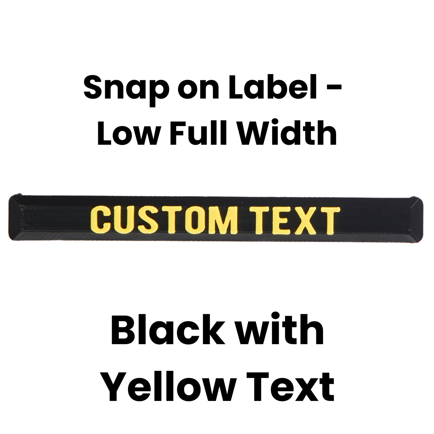 Snap On Label - Low Full Width Organiser