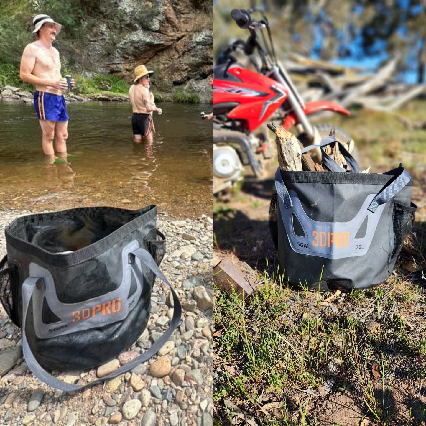 Real Fishing Moments with Our Folding Buckets