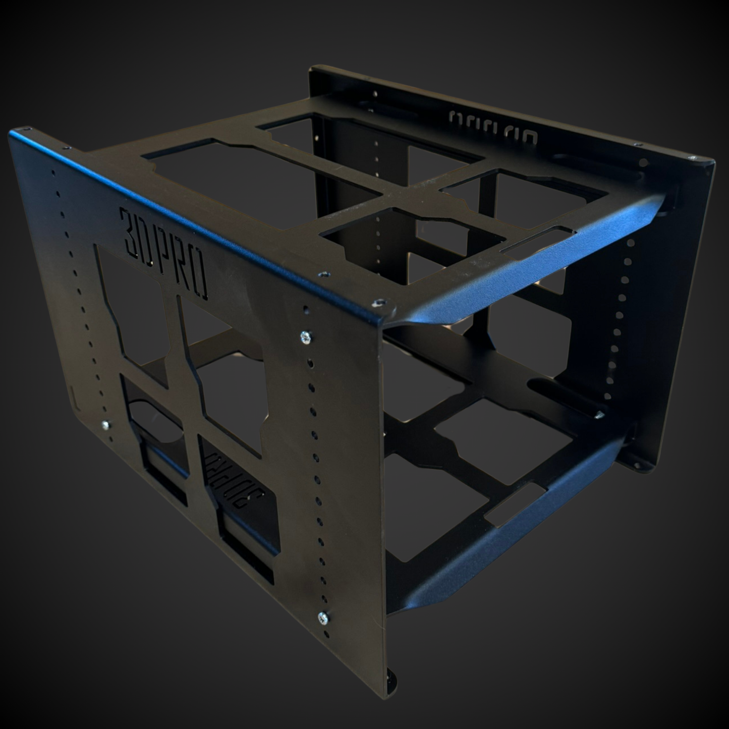 Black Half Width Shelf (Pack A Shelf) with '3DPRO' branding on a dark background