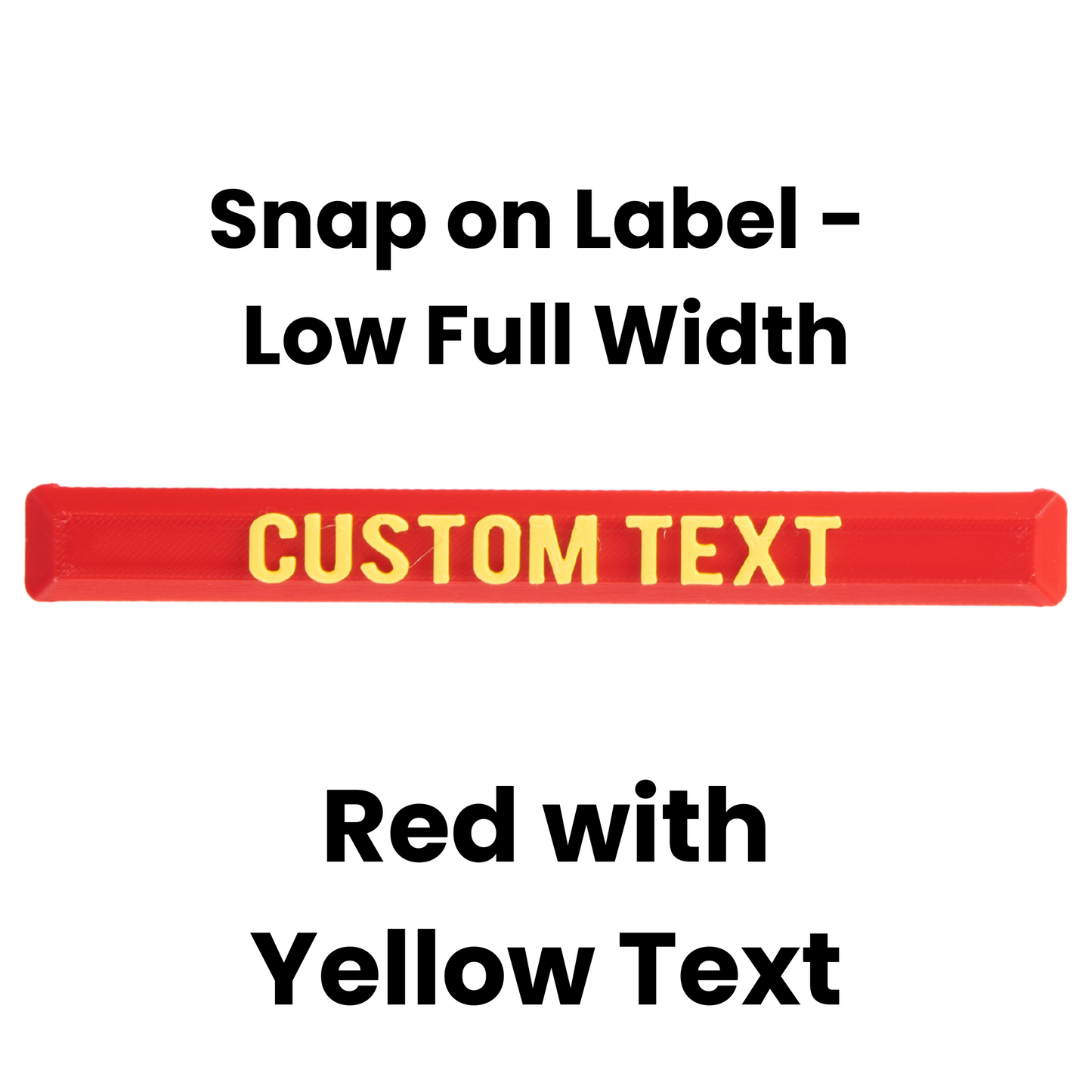 Snap On Label - Low Full Width Organiser