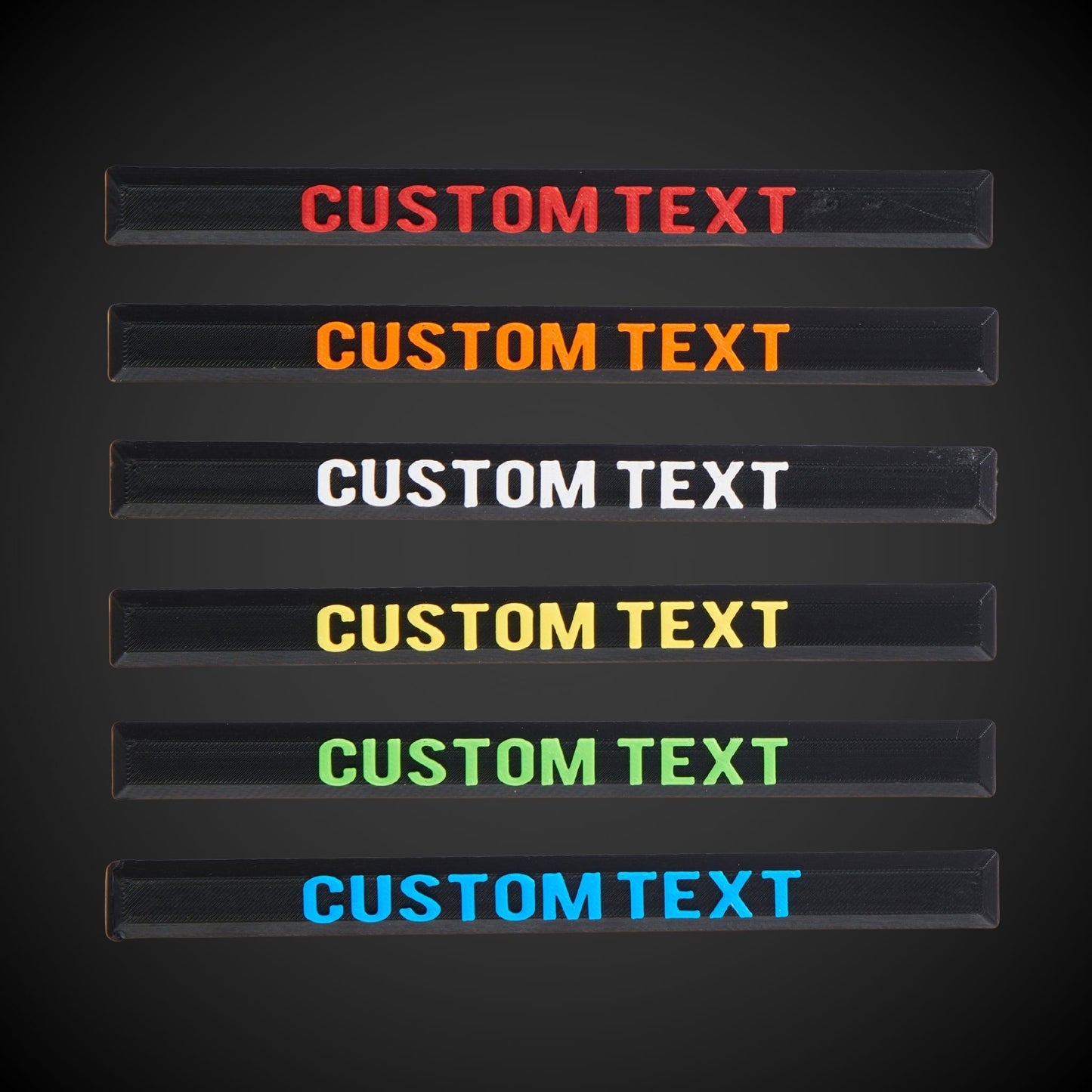 Custom text label in red and black for a Milwaukee Standard Packout full width tool box.