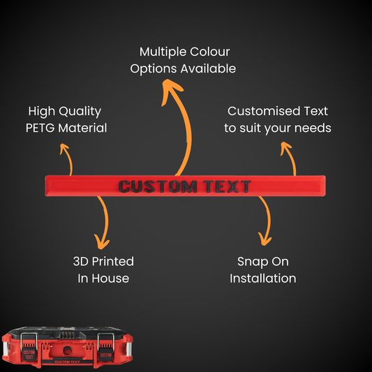 Snap on Label - Extra Wide