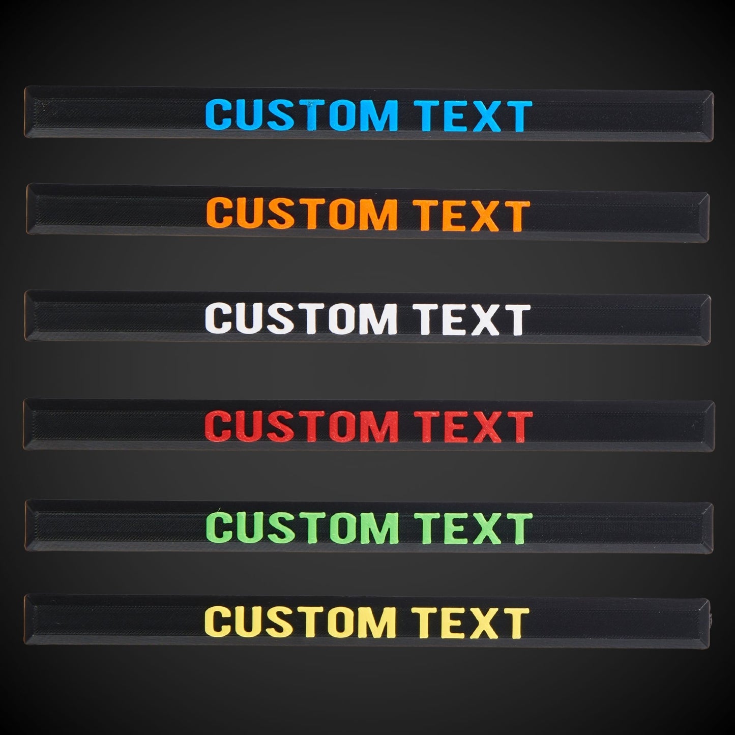 Custom text label in red and black for Milwaukee Packout tool box handles
