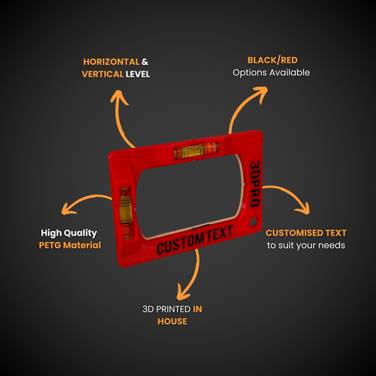 Tile Cut Out Template with customizable text on a dark background