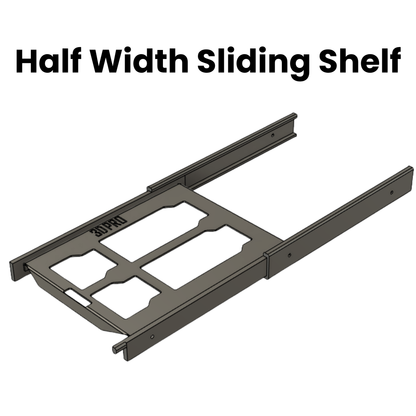 (Pre Order) Sliding Half Width Shelf (Pack A Shelf)