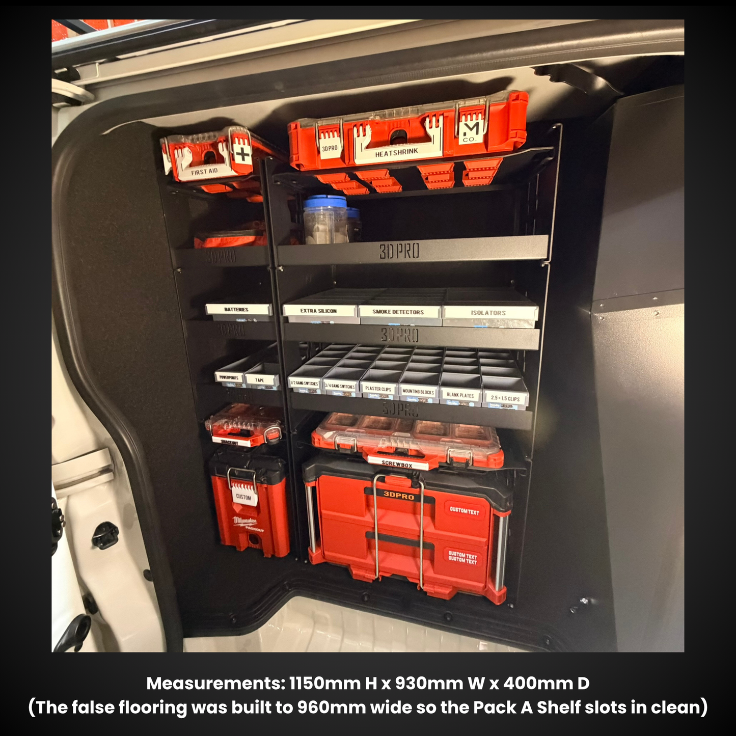 Van Drivers Side Door Bundle (Pack A Shelf)