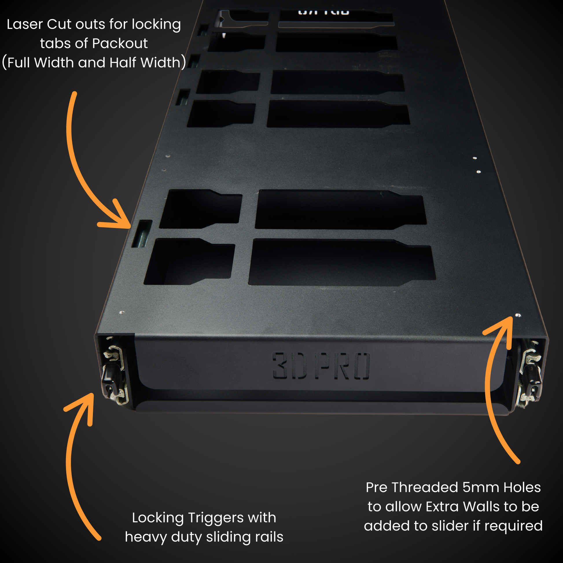 3DPRO 1.5 Mini Slider (Pack A Shelf) 