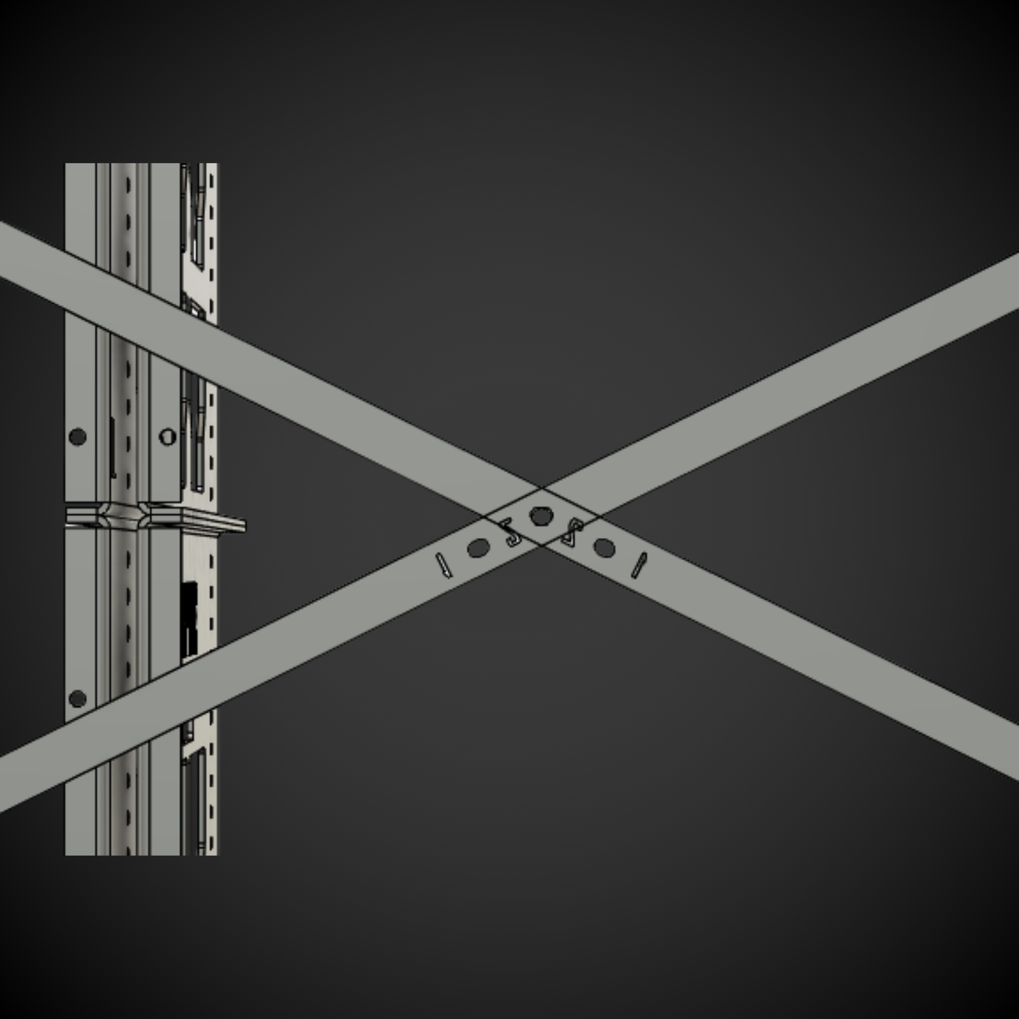 3DPRO 1.5 Slider Bracing Kit (Pack A Shelf) on a dark background