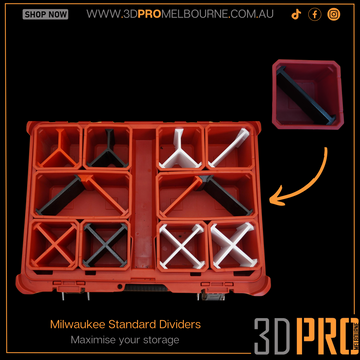 Milwaukee standard single bin 2way divider