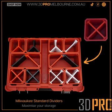 Milwaukee standard single bin 4way divider