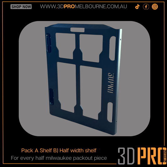 Half Width Shelf (Pack A Shelf)
