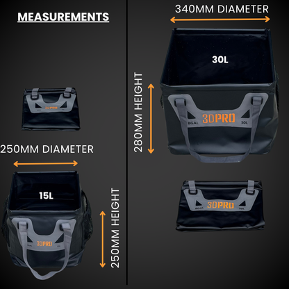 30L/8GAL Pro Square Folding Bucket