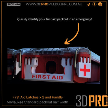 First Aid Set: 2 x Latches, 1 x Handle