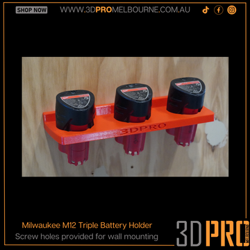 Milwaukee M12 Triple Battery holder