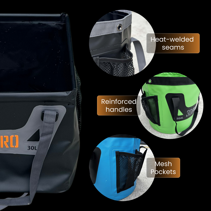 30L/8GAL Pro Square Folding Bucket