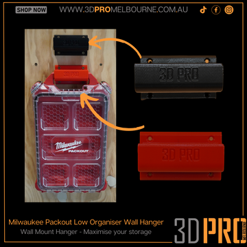 Milwaukee Packout low organiser wall hanger