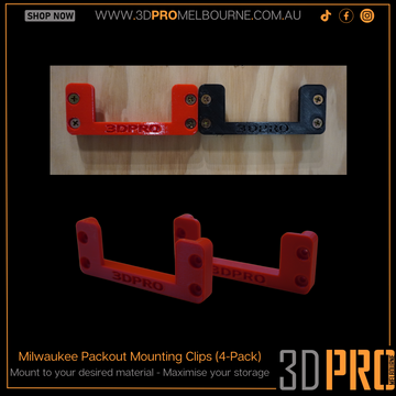 Milwaukee Packout mounting clips (4pack)