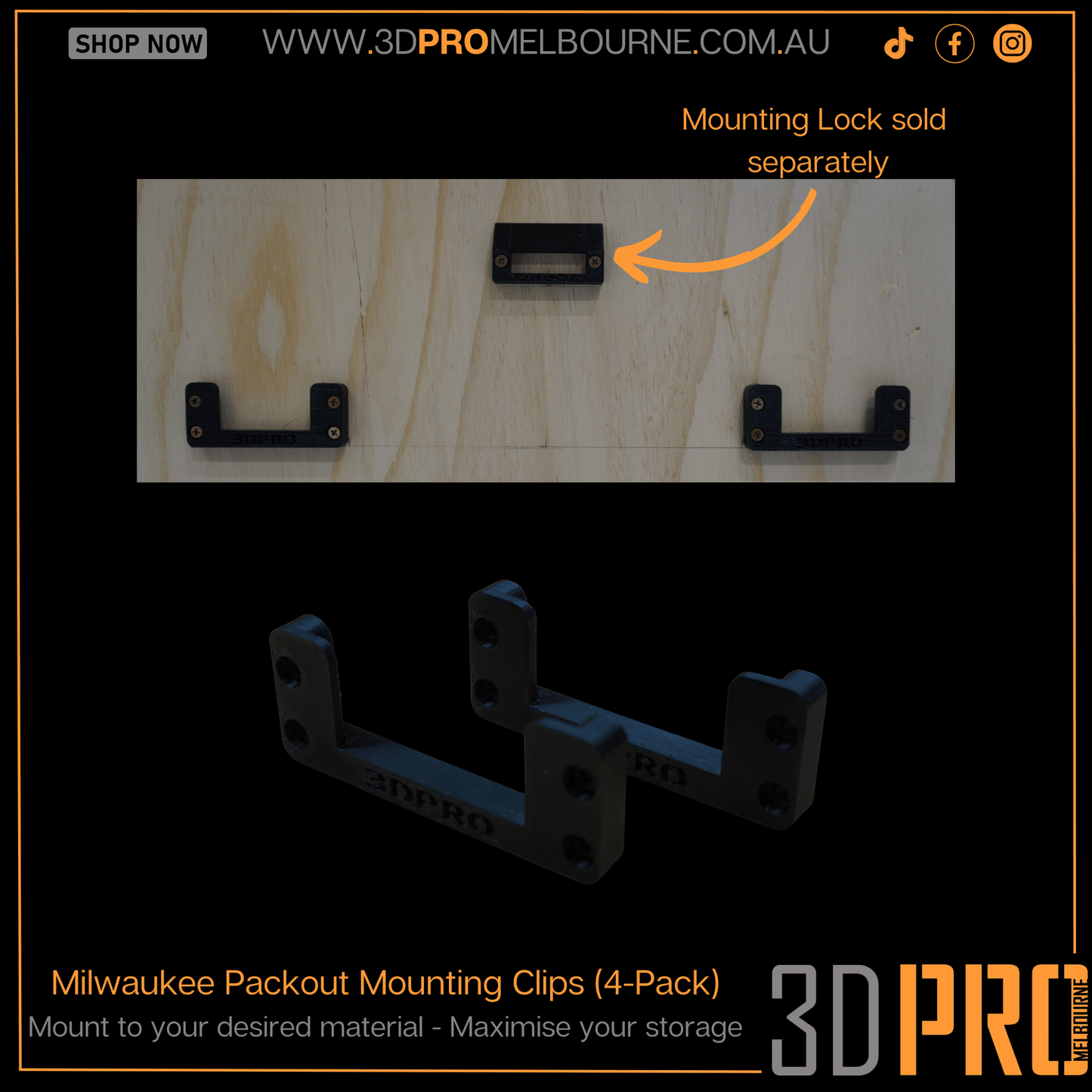 Packout Mounting Clips (4-pack)