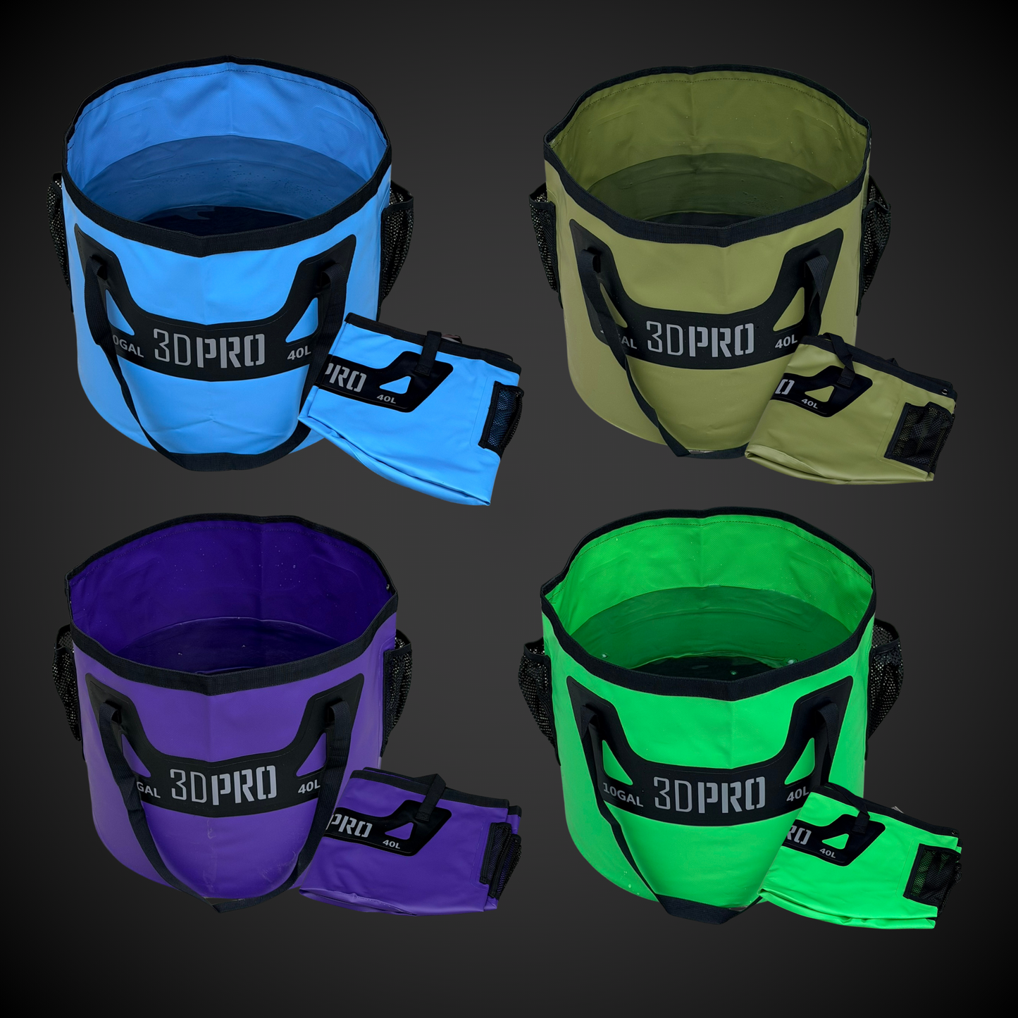 40L/10GAL Pro Folding Bucket