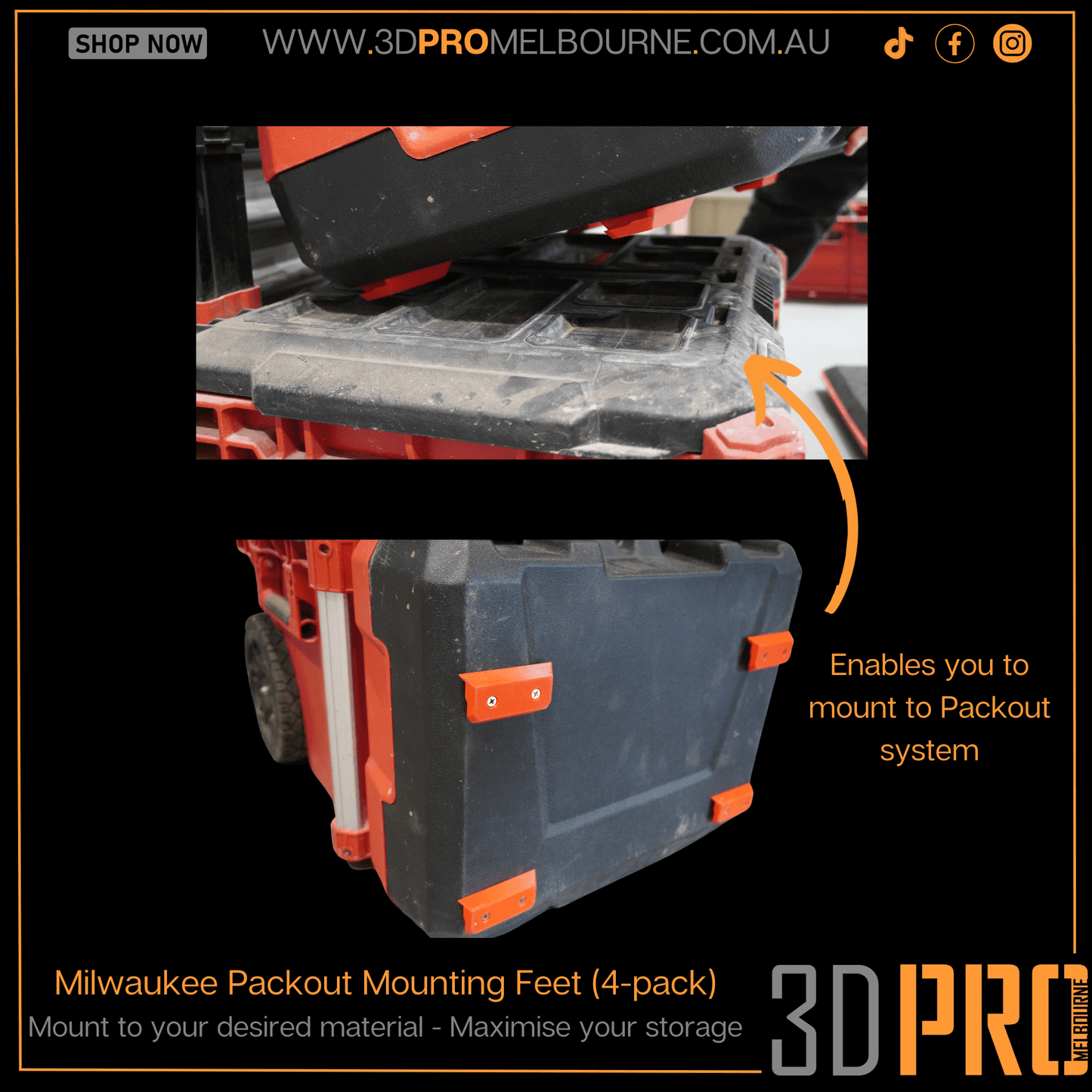 Packout Mounting Feet (4-pack)