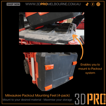 Milwaukee Packout mounting feet (4pack)