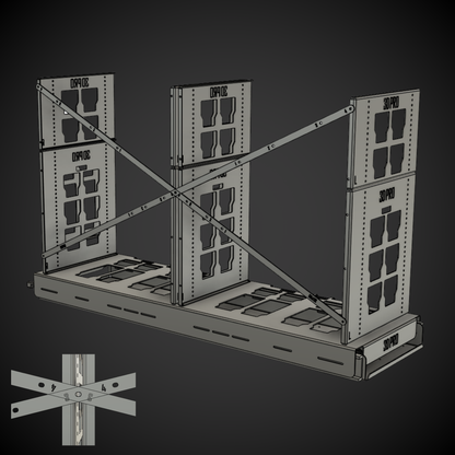 3D model of a 2.0 Slider Bracing Kit (Pack A Shelf)