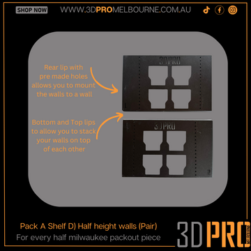 D) Pack-A-Shelf (Set of half height Walls)