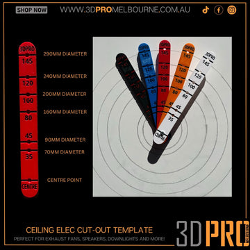 Ceiling Elec Cut-out Template