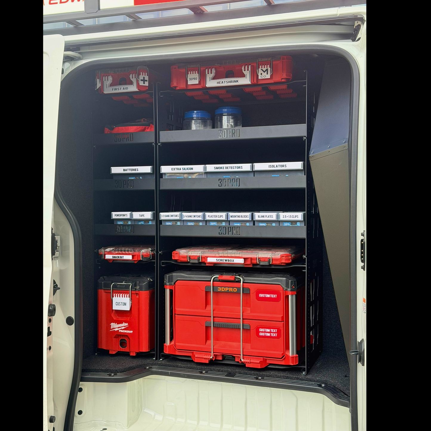 Van Drivers Side Door Bundle (Pack A Shelf)