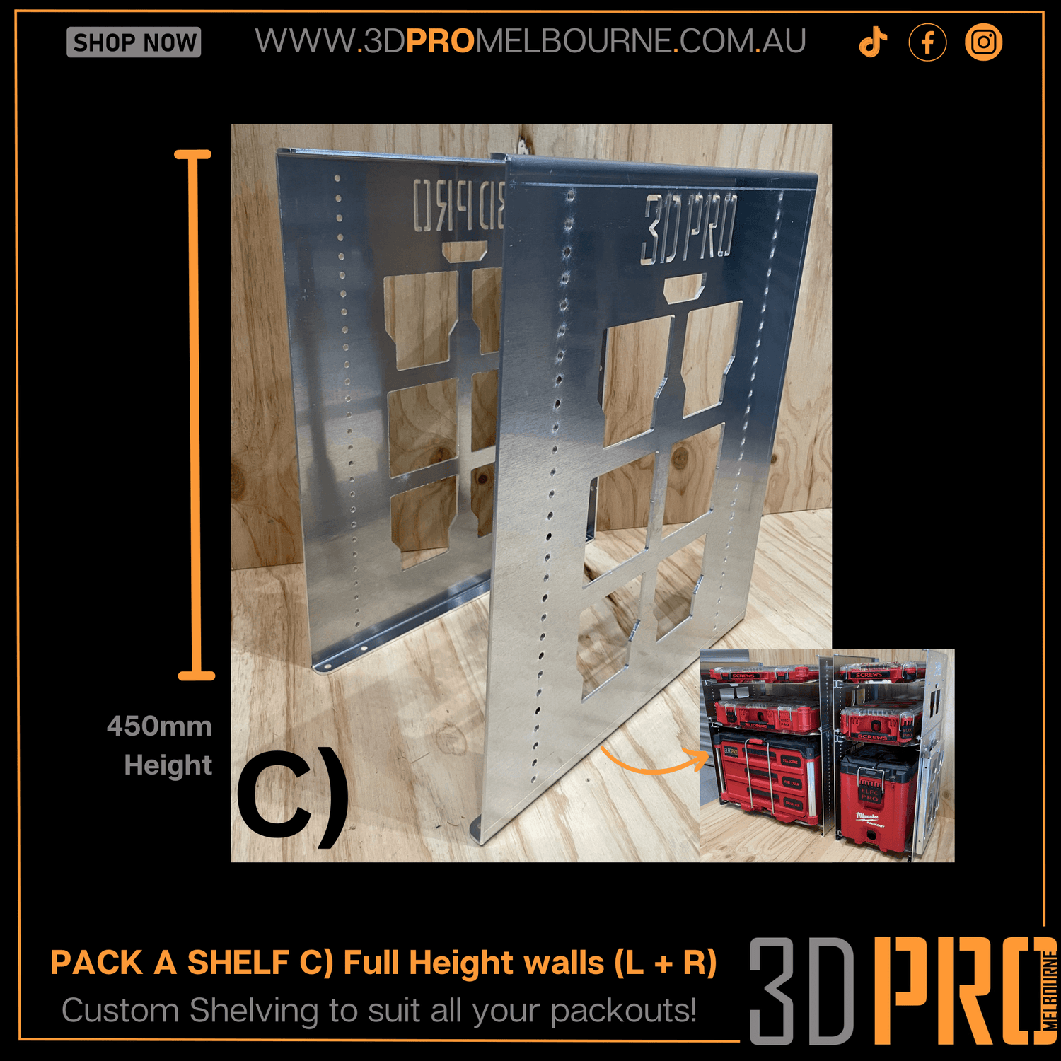 PACK-A-SHELF - Packout shelving