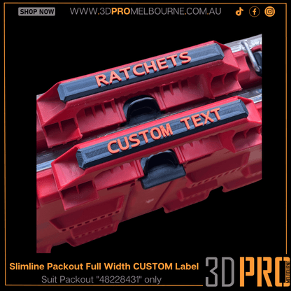 Snap On Label - Low Full Width Organiser