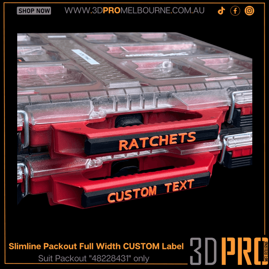 Snap On Label - Low Full Width Organiser