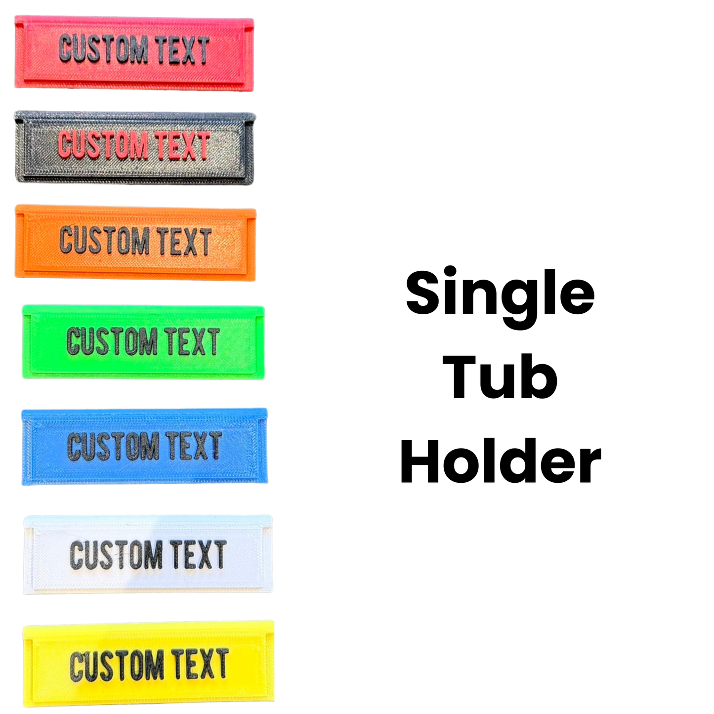 Tub Labels - Single & Double Tubs