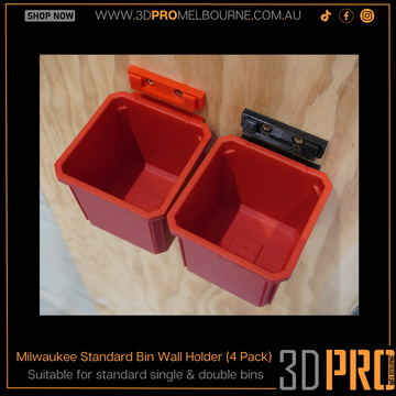 Milwaukee standard bin wall holder (4-pack)