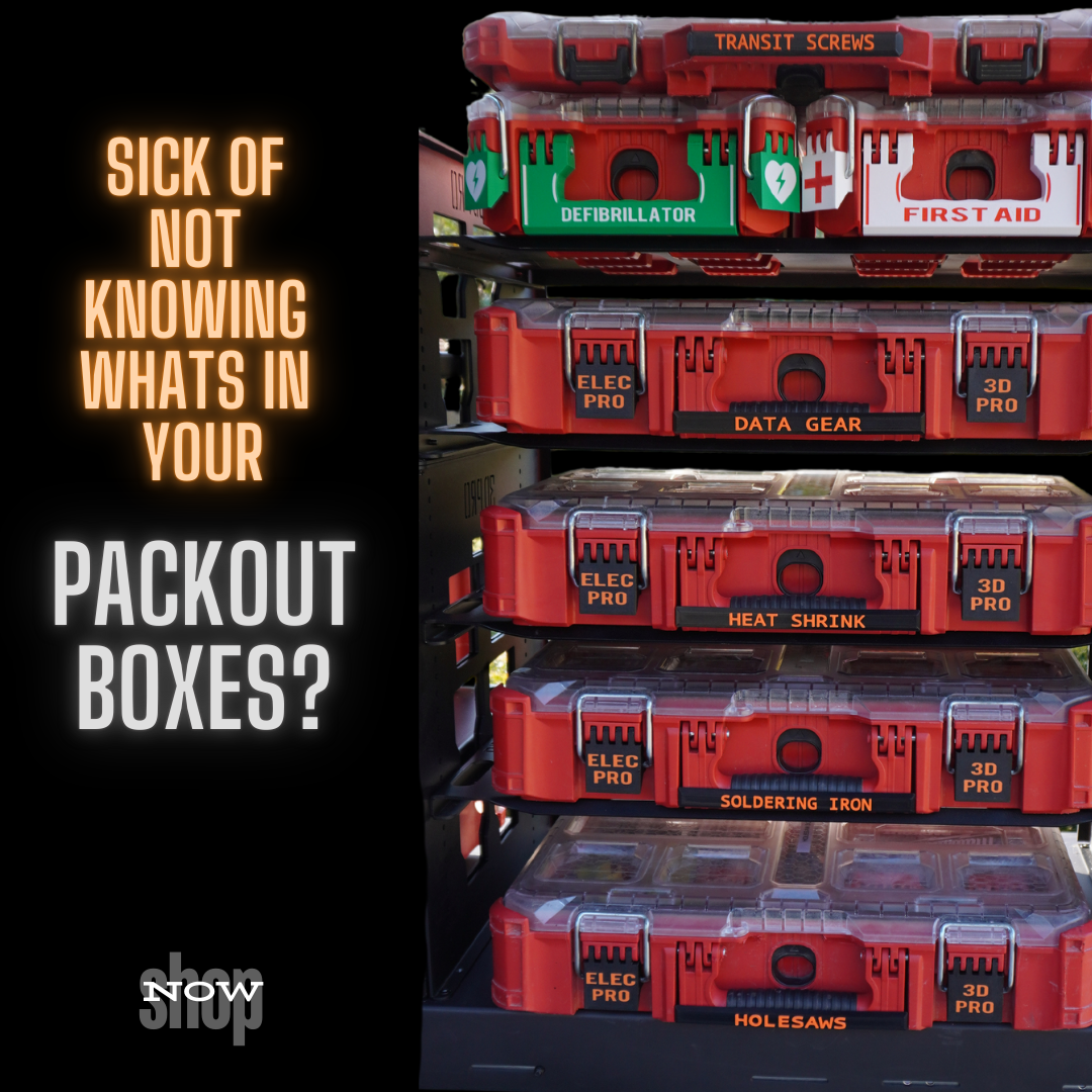 3D Pro | PackOut Shelving and 3D Printed Tradie Accessories