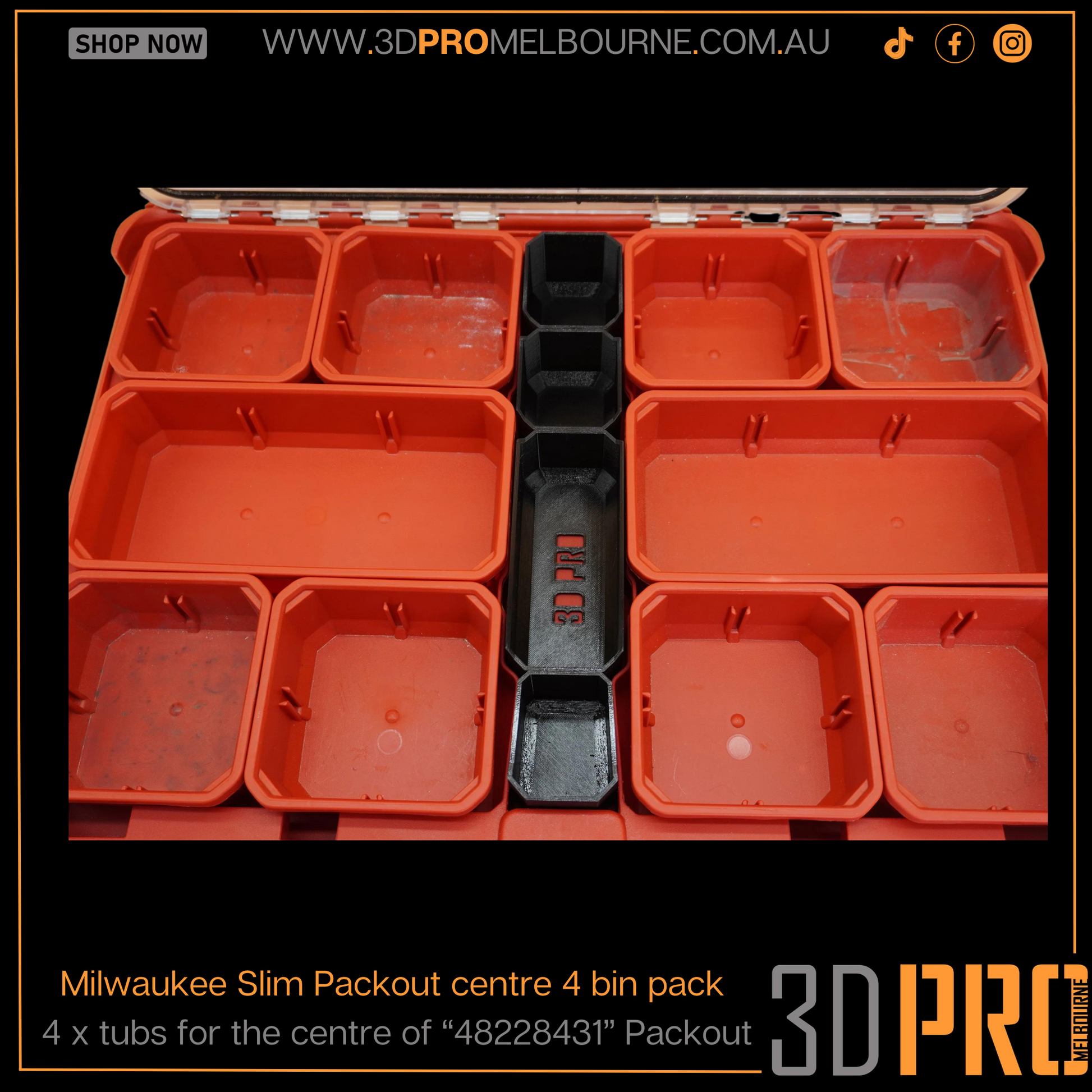 Milwaukee packout deals organiser slim