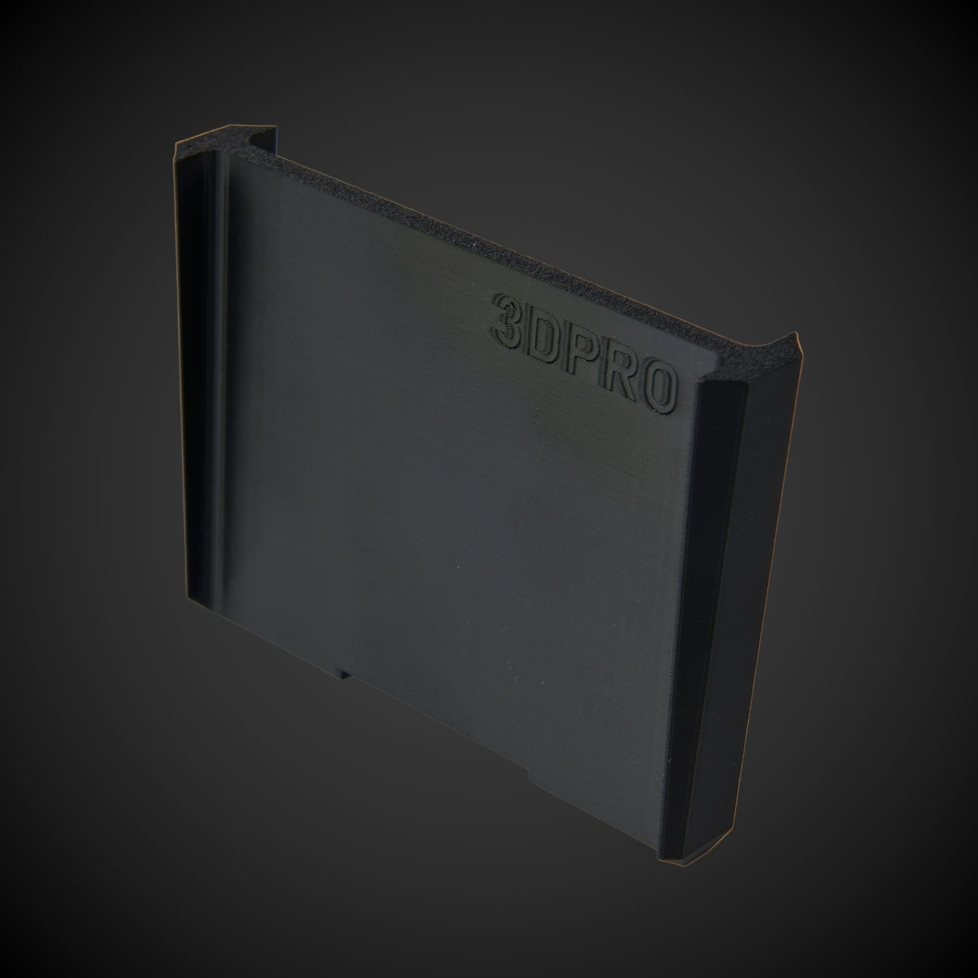 Black 3-Way Standard Double Bin Divider (MP) 3DPro product on a dark background