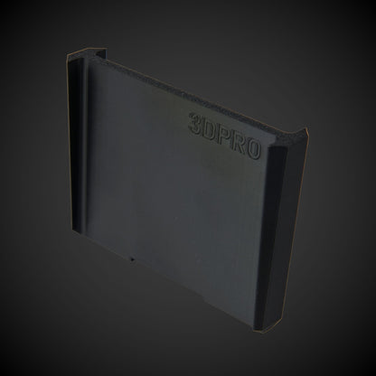 Black 3-Way Standard Double Bin Divider (MP) 3DPro product on a dark background