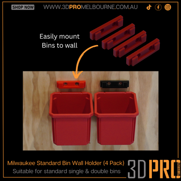 Milwaukee standard bin wall holder (4-pack)